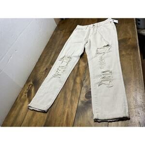 Bridge by gly Womens Khaki Mom Jeans Size 26 NWT